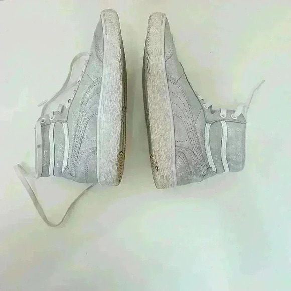 Puma silver high tops Shoes   Sz 6 - Picture 8 of 11